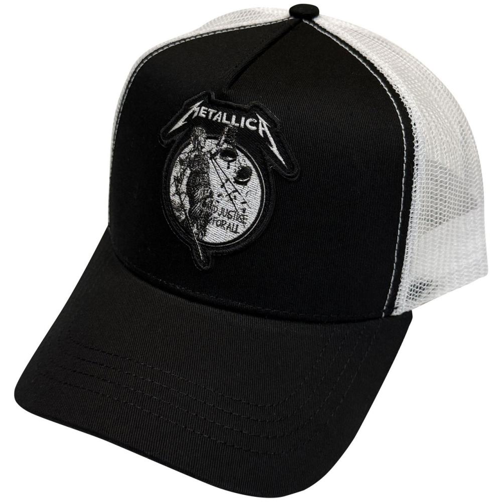 Metallica - Justice Mono Casquette Snapback - Noir/Blanc